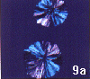 graphite nodule blue background
